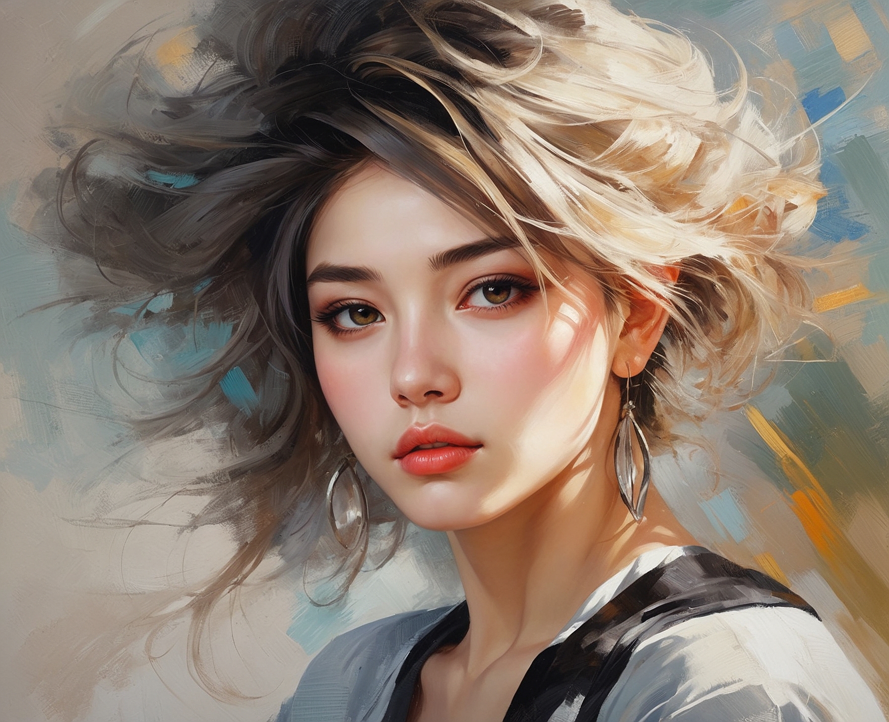 Cuadro Pintado Anime Realista - Imagen 3