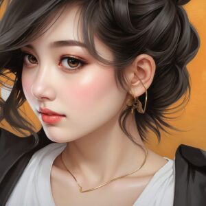 Cuadro Pintado Anime Realista
