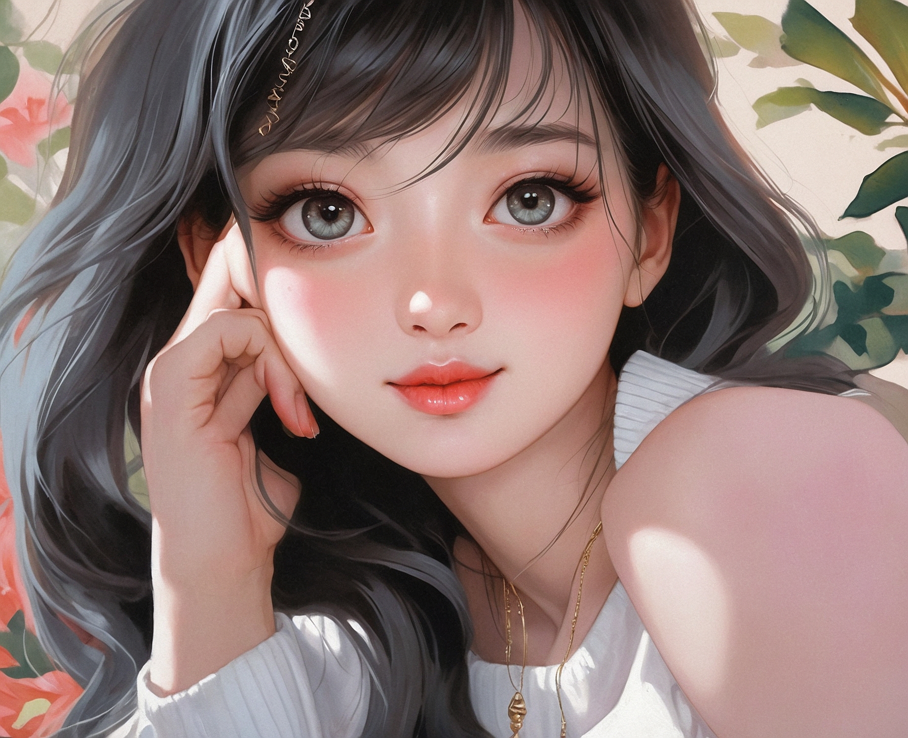 Cuadro Pintado Anime Realista - Imagen 2