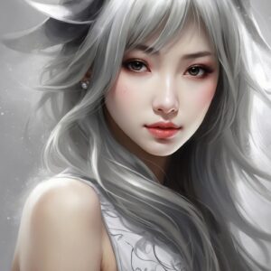 Cuadro Pintado Anime Realista