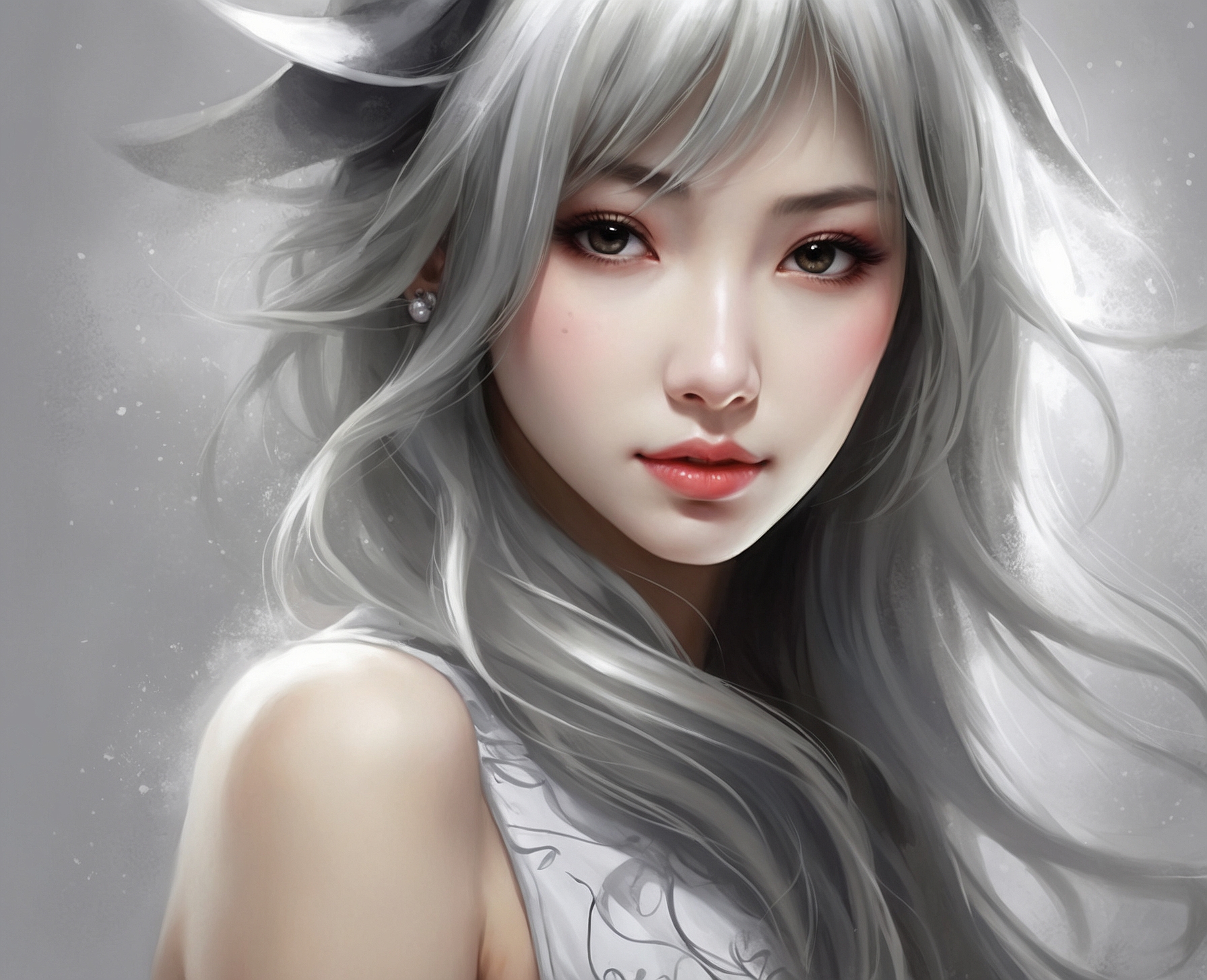 Cuadro Pintado Anime Realista