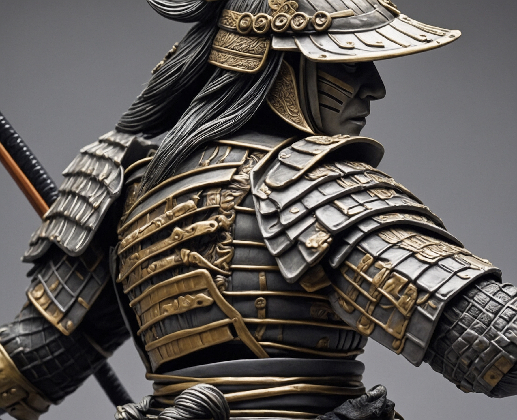 Figura Realista Samurai en Batalla - Imagen 3