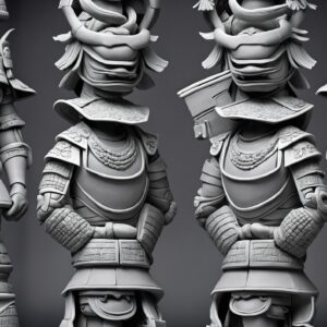 Figura Realista Samurai Anime