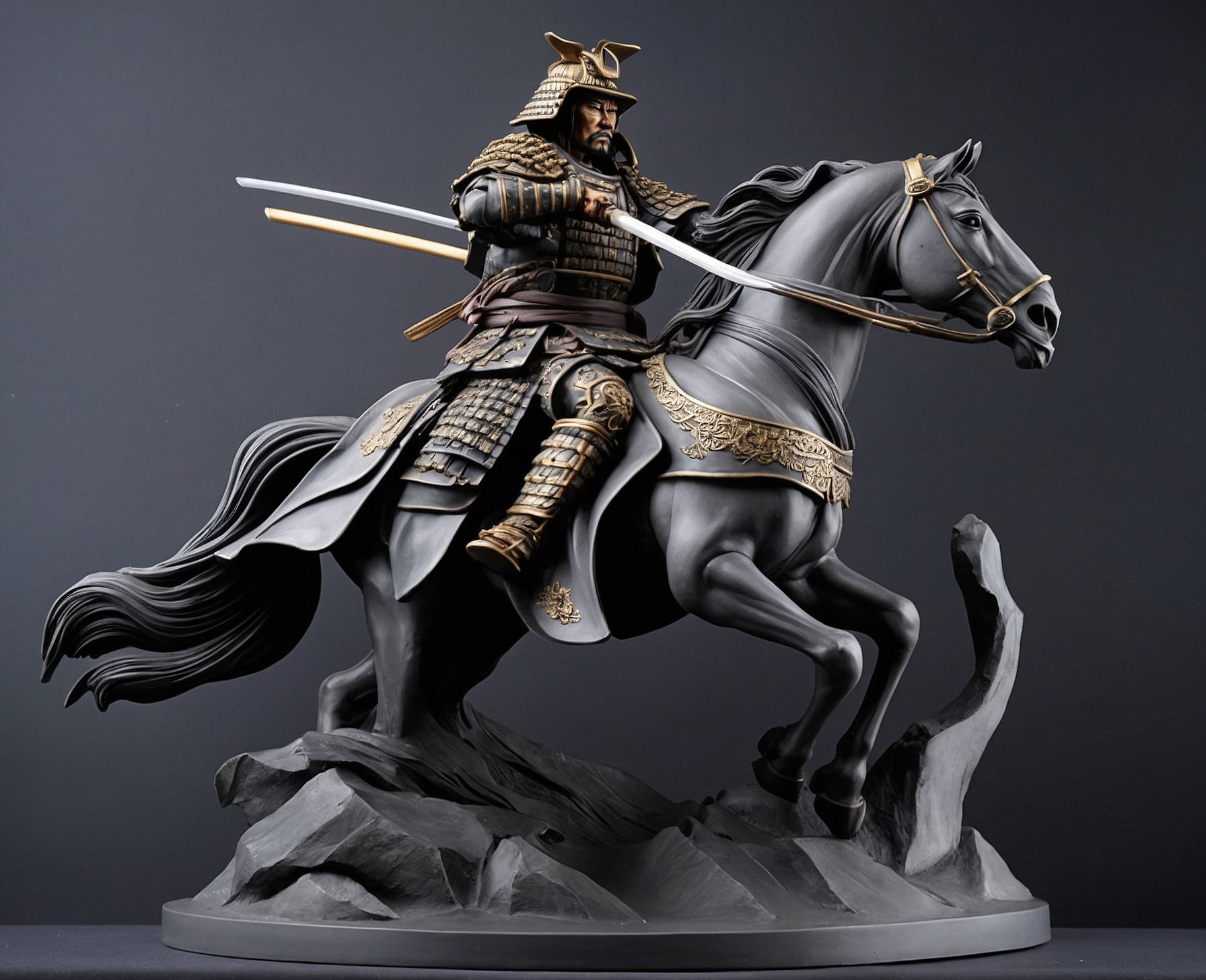 Figura Realista Samurai en Batalla - Imagen 4