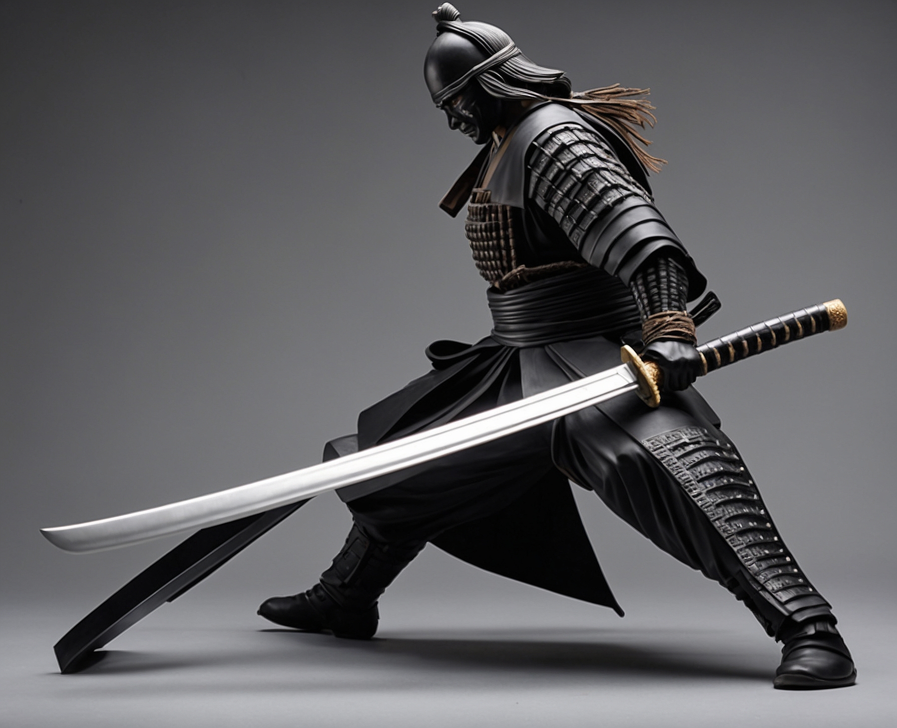 Figura Realista Samurai en Batalla - Imagen 4