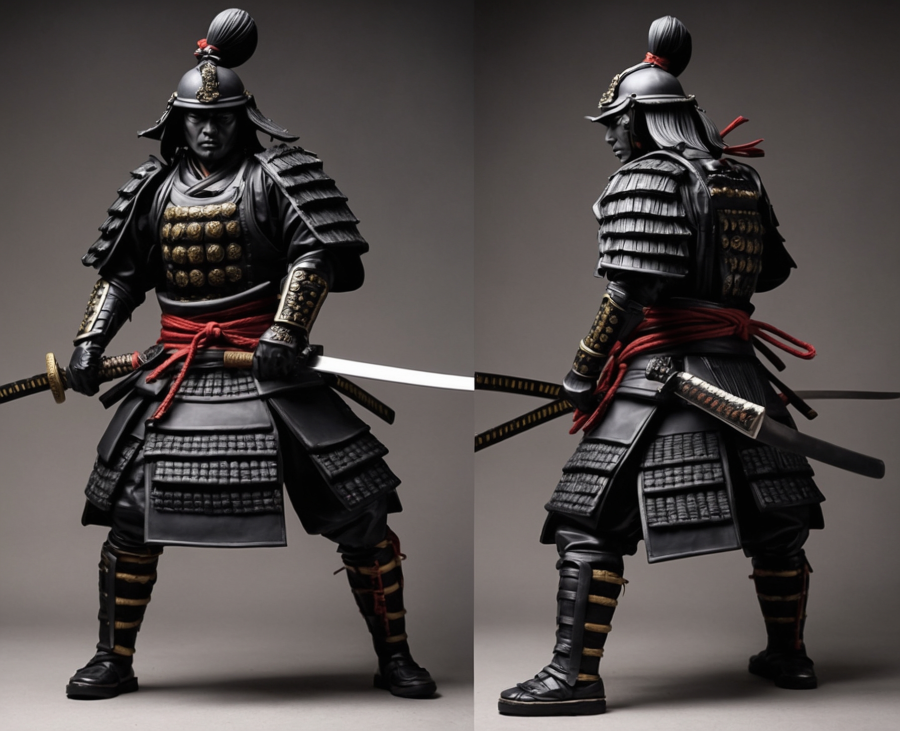 Figura Realista Samurai en Batalla - Imagen 2