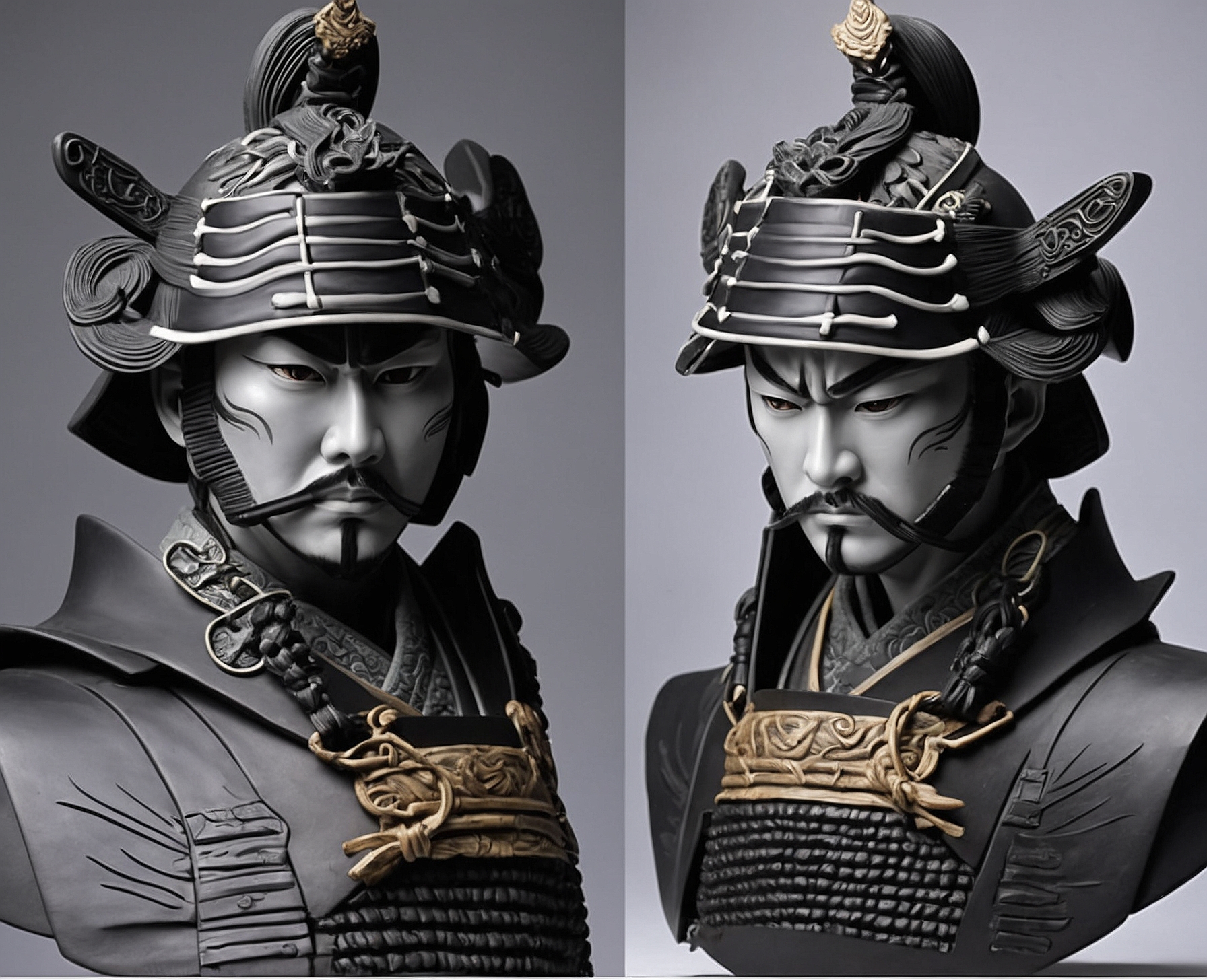 Figura Realista Samurai en Batalla - Imagen 2