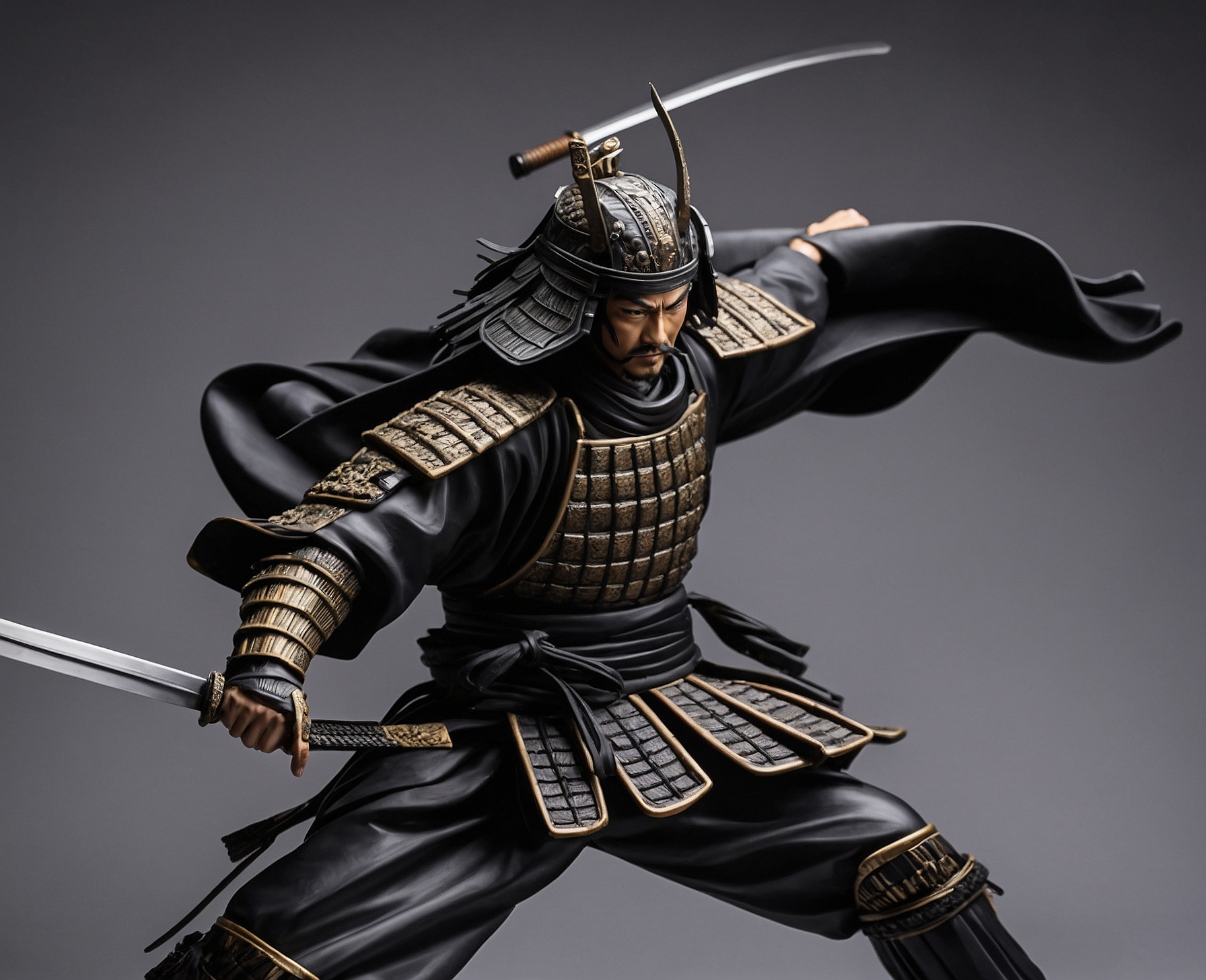 Figura Realista Samurai en Batalla - Imagen 3