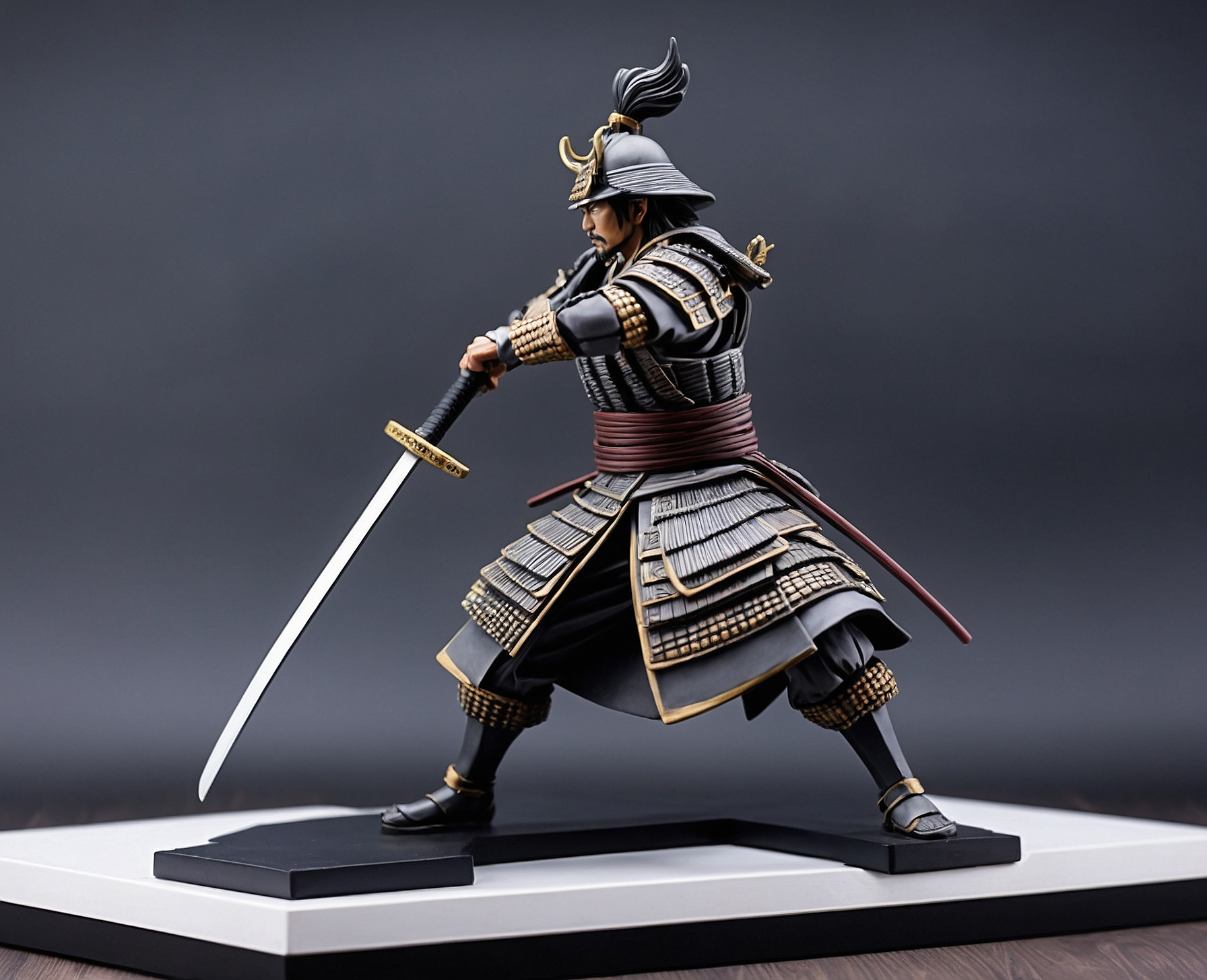 Figura Realista Samurai en Batalla - Imagen 3