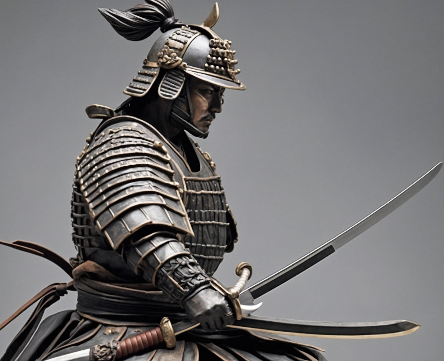 Figura Realista Samurai en Batalla - Imagen 2