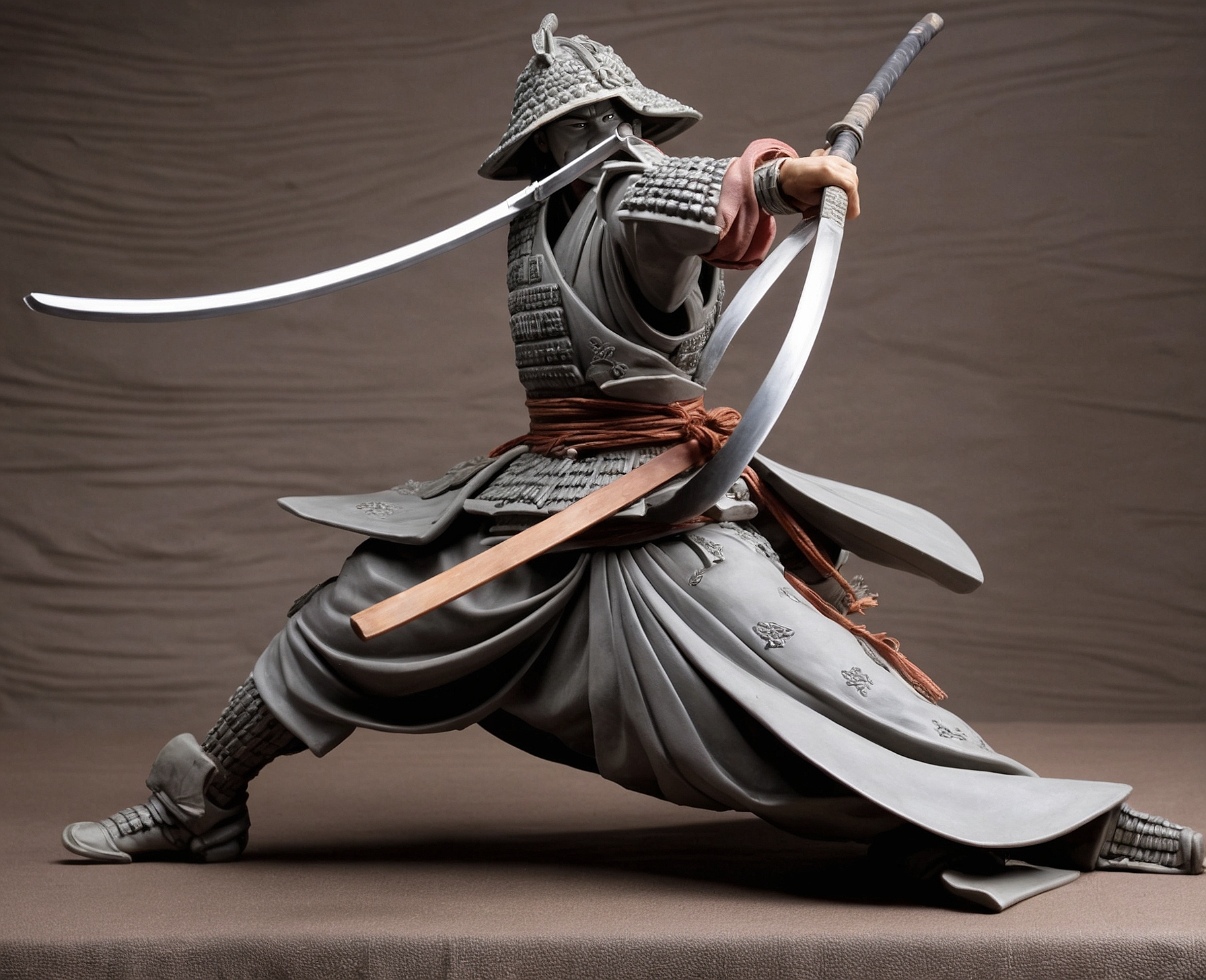 Figura Realista Samurai en Batalla - Imagen 3
