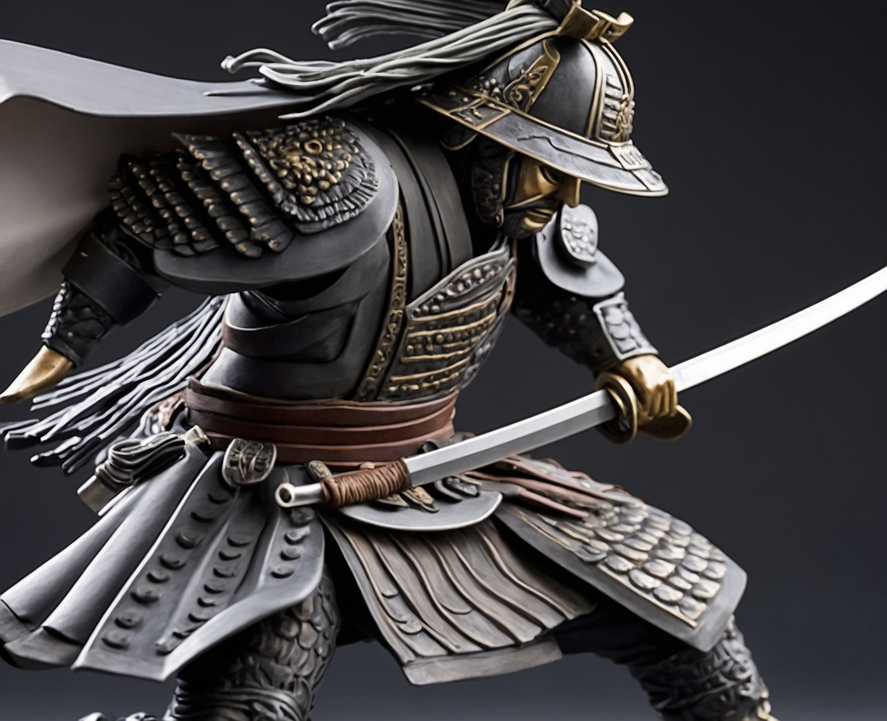 Figura Realista Samurai en Batalla - Imagen 3