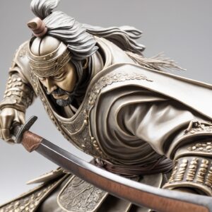 Figura Realista Samurai en Acción