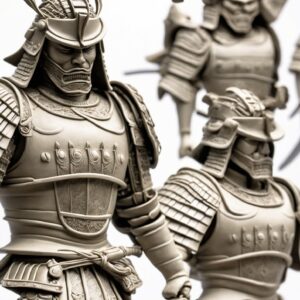 Figura Realista Samurai en Acción