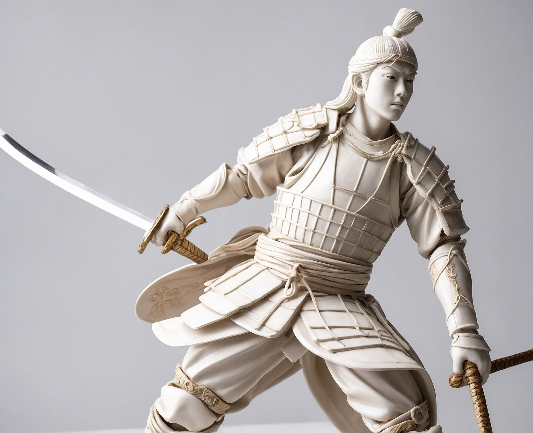Figura Realista Samurai en Acción - Imagen 2