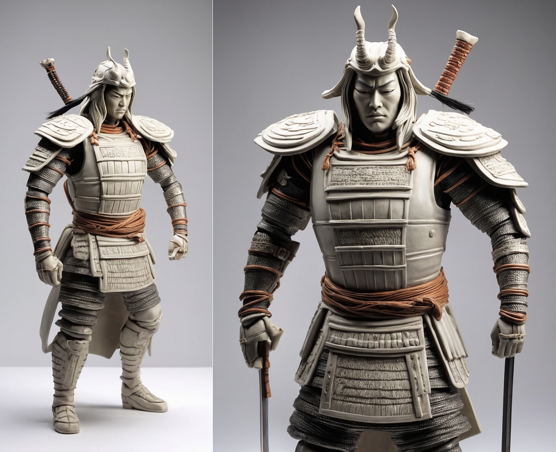 Figura Realista Samurai en Acción - Imagen 3