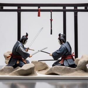 Figura Realista Samurai en Acción