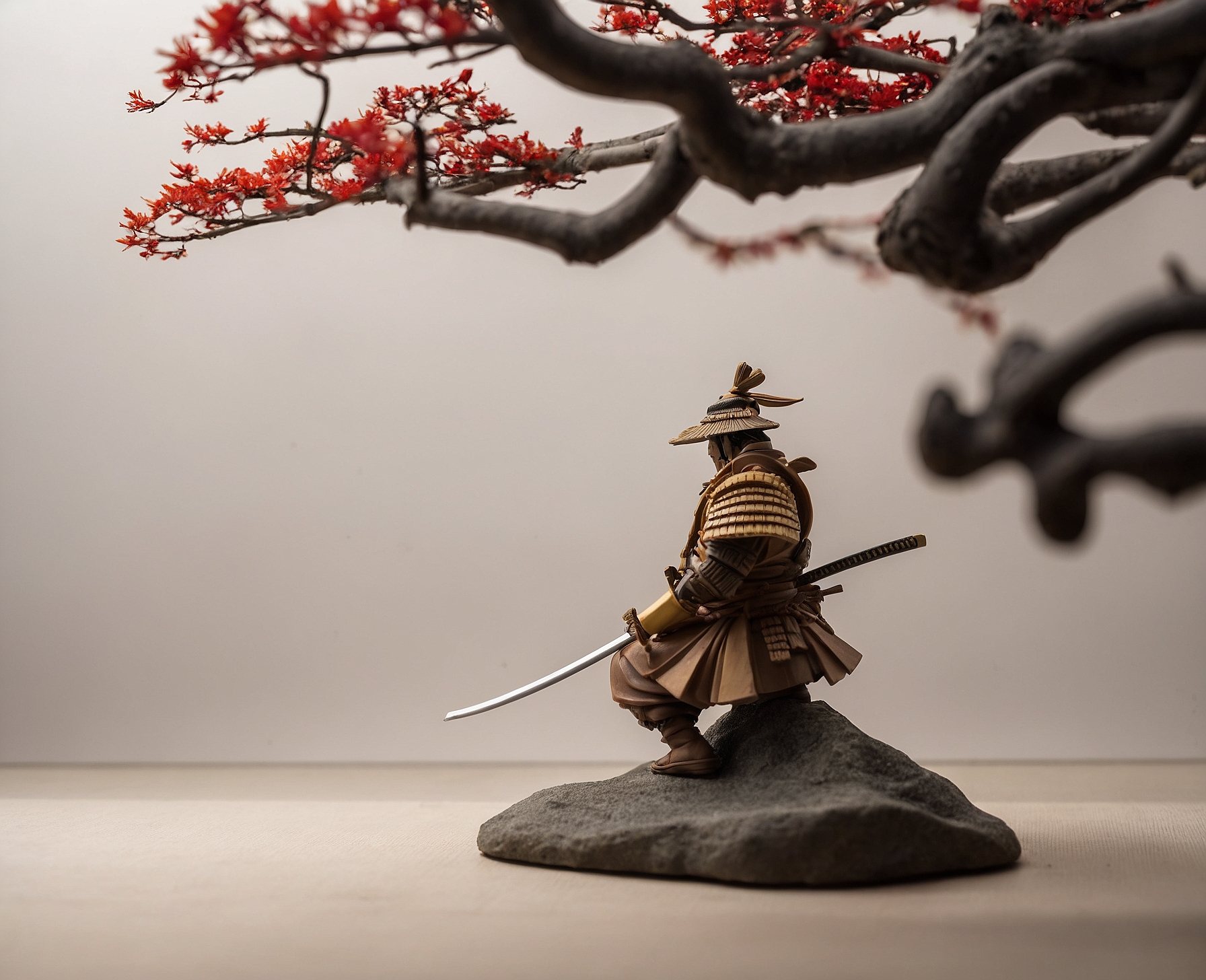 Figura Realista Samurai en Acción - Imagen 2