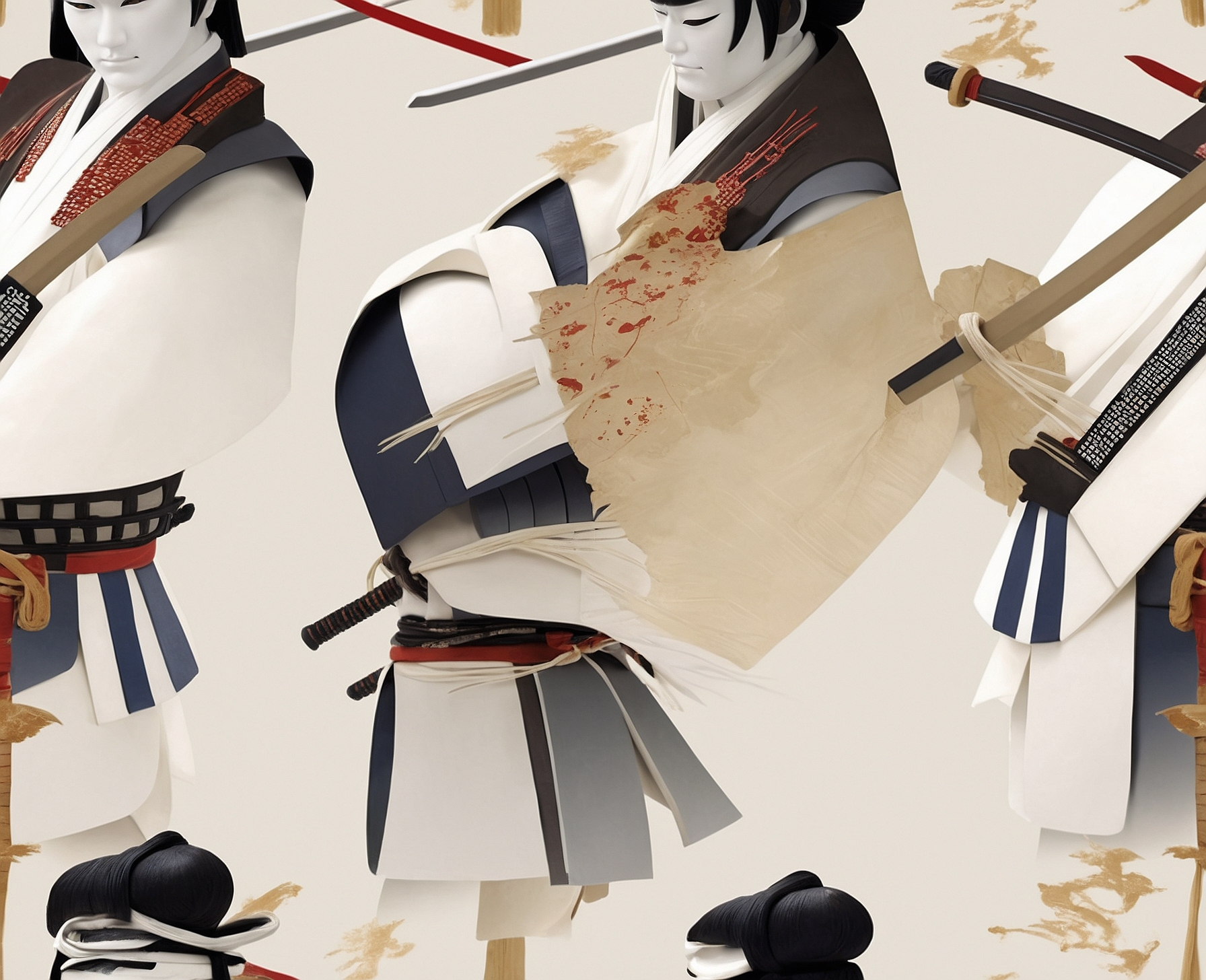 Figura Realista Samurai en Acción - Imagen 3