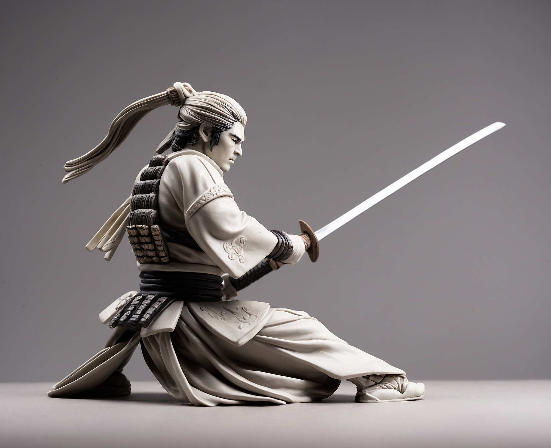 Figura Realista Samurai en Batalla - Imagen 2
