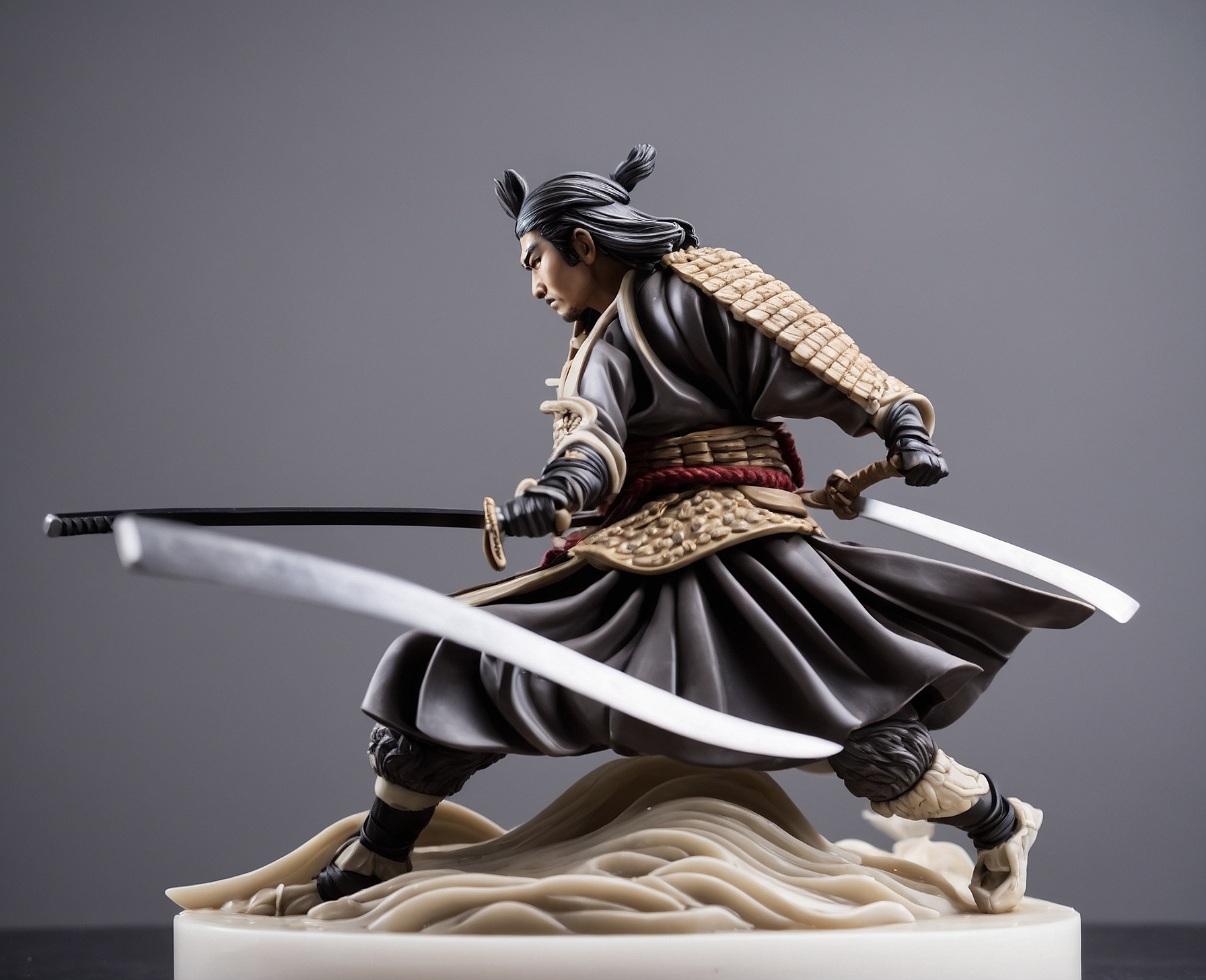 Figura Realista Samurai en Batalla - Imagen 3