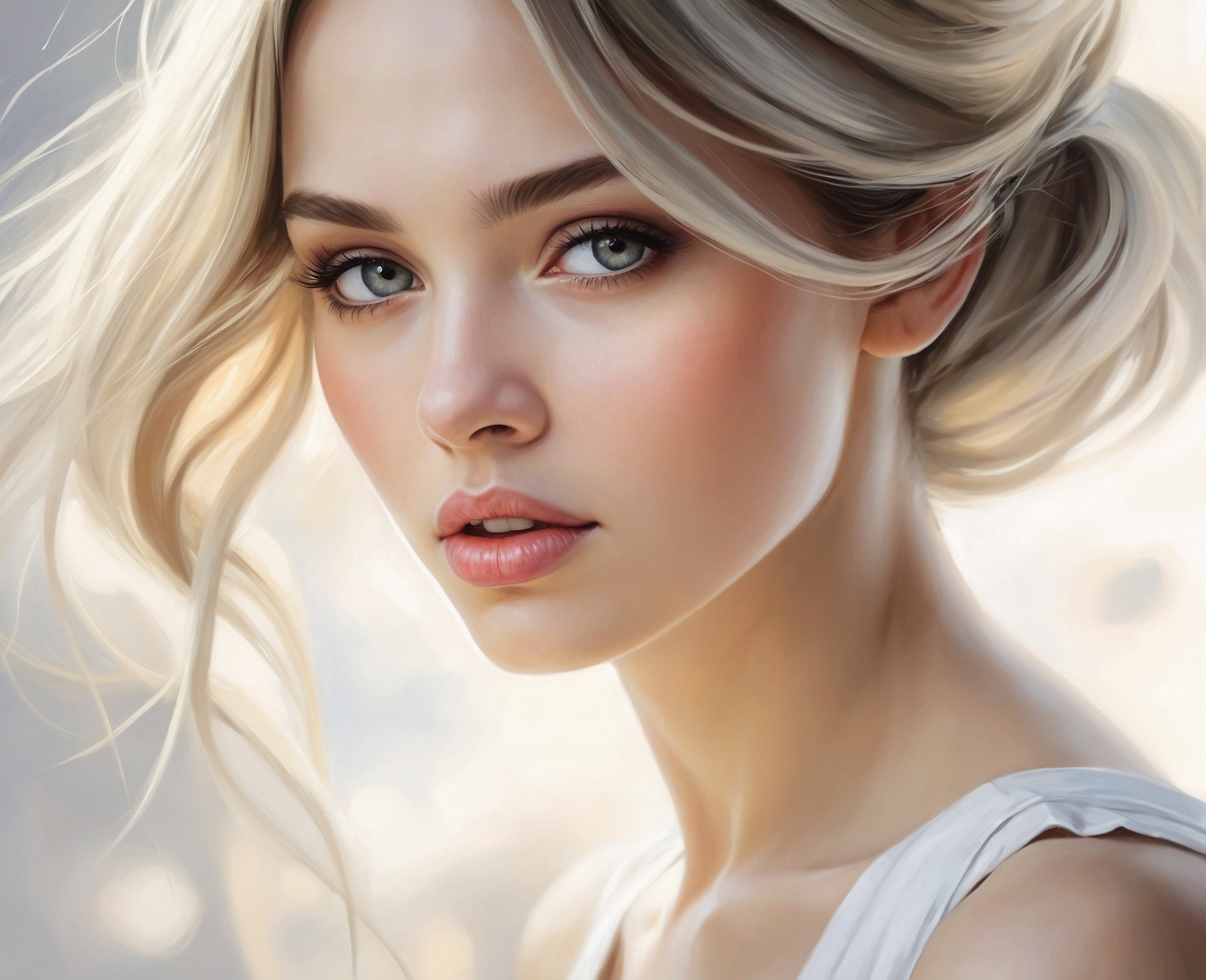 Cuadro Pintado Anime Realista - Imagen 2