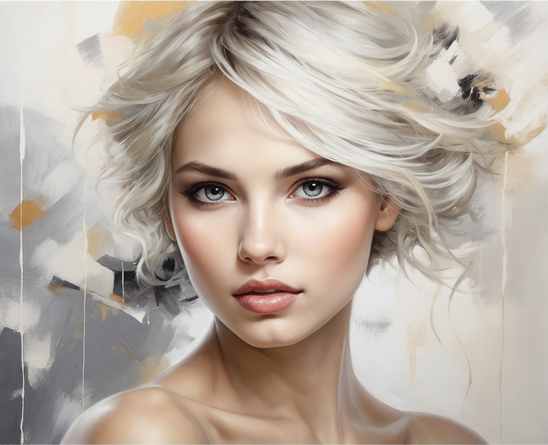 Cuadro Pintado Anime Realista - Imagen 2