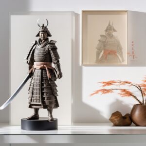 Figura Realista Samurai Cuadro Pintado
