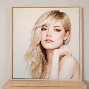 Cuadro Pintado Anime Realista
